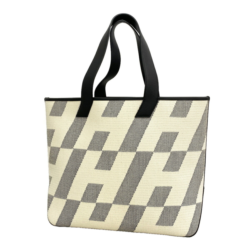 Hermes Tote Bag H Ambie GM Toile Black U Stamp Women's
